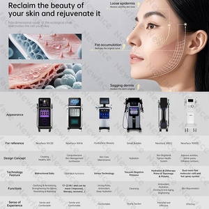 뉴페이스 다기능 수소 및 산소 페이셜 머신 고압 산소 제트 온냉 스프레이 하이드라 스킨 뷰티 장비 - Product Image 3