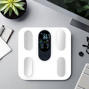 Balance de salle de bain numérique personnelle de conception originale <span class=keywords><strong>grand</strong></span> écran LED moniteur de fréquence cardiaque BMI de graisse corporelle de haute précision OEM/ODM - Product Image 1