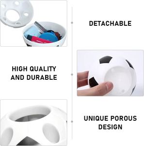 Porte-stylos en plastique écologique en forme de ballon de football, pot à crayons pour la promotion de la marque d'entreprise, organisateur de bureau - Product Image 2