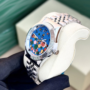 Original Arabic Numbers Simple Alloy Case <b>Glass</b> Luxury Waterproof Men's <b>Watch</b> Stainless Steel Band Luminous Custom Logo OEM - Product Image 5