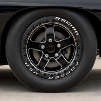 Jantes de course forgées Beadlock de 15, 17, 18, 20 pouces, noir brillant, usinées, 5 branches, 5x120.65 5x4.75 pour Chevy Corvette Camaro