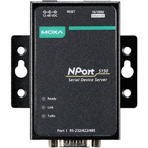 Serveur de périphériques série Moxa NPort 5150 RS232 422 485 Ethernet 10/100M Port 1 - Product Image 1
