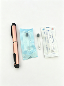 Transparent 3ml Glass Cartridge Durable Eco Friendly Custom Printing Metal Lid for Skin Care Cream Injection <b>Pen</b> <b>Refill</b> Vial - Product Image 2