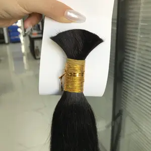 Hot Sale 1100% Unprocessed Cuticle Aligned Virgin Human Hair Bulk For Braiding No Weft Raw Indian Hair Extensions