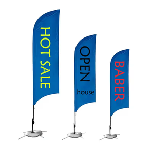 Chất Lượng Tốt Tùy Chỉnh Hai Mặt Quảng Cáo <span class=keywords><strong>Teardrop</strong></span> Lông Cờ Lông Biểu Ngữ Cờ Cho Ngoài Trời - Product Image 2