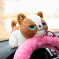 Jouets en peluche populaires de huit pouces, amusants et mignons, en coton PP, emballés sous vide, pour chats, lapins, chiens - Accessoires pour cadeaux d'anniversaire