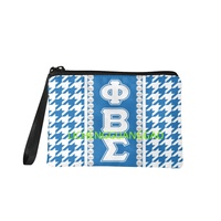 Porte-monnaie de sororité Phi Beta Sigma, réutilisable, design personnalisé, vente en gros, de haute qualité, pratique à transporter, sac à main