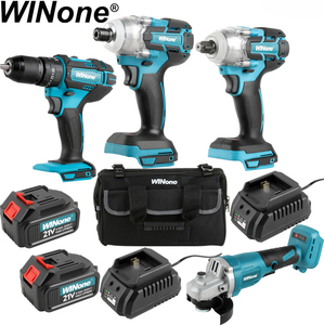 Winone <span class=keywords><strong>Mejor</strong></span> <span class=keywords><strong>Precio</strong></span> Alta <span class=keywords><strong>Calidad</strong></span> 4 en Uno 4.0Ah 3.0Ah Sin Escobillas 20-v Max Ion de Litio Kits Combos Inalámbricos - Product Image 1