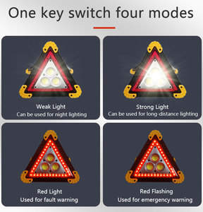 LED <strong>Warning</strong> <strong>Triangle</strong> China <strong>Flashing</strong> Safety Road Light Car Emergency Tool Kit Sign Tripod <strong>Warning</strong> <strong>Triangle</strong> - Product Image 6