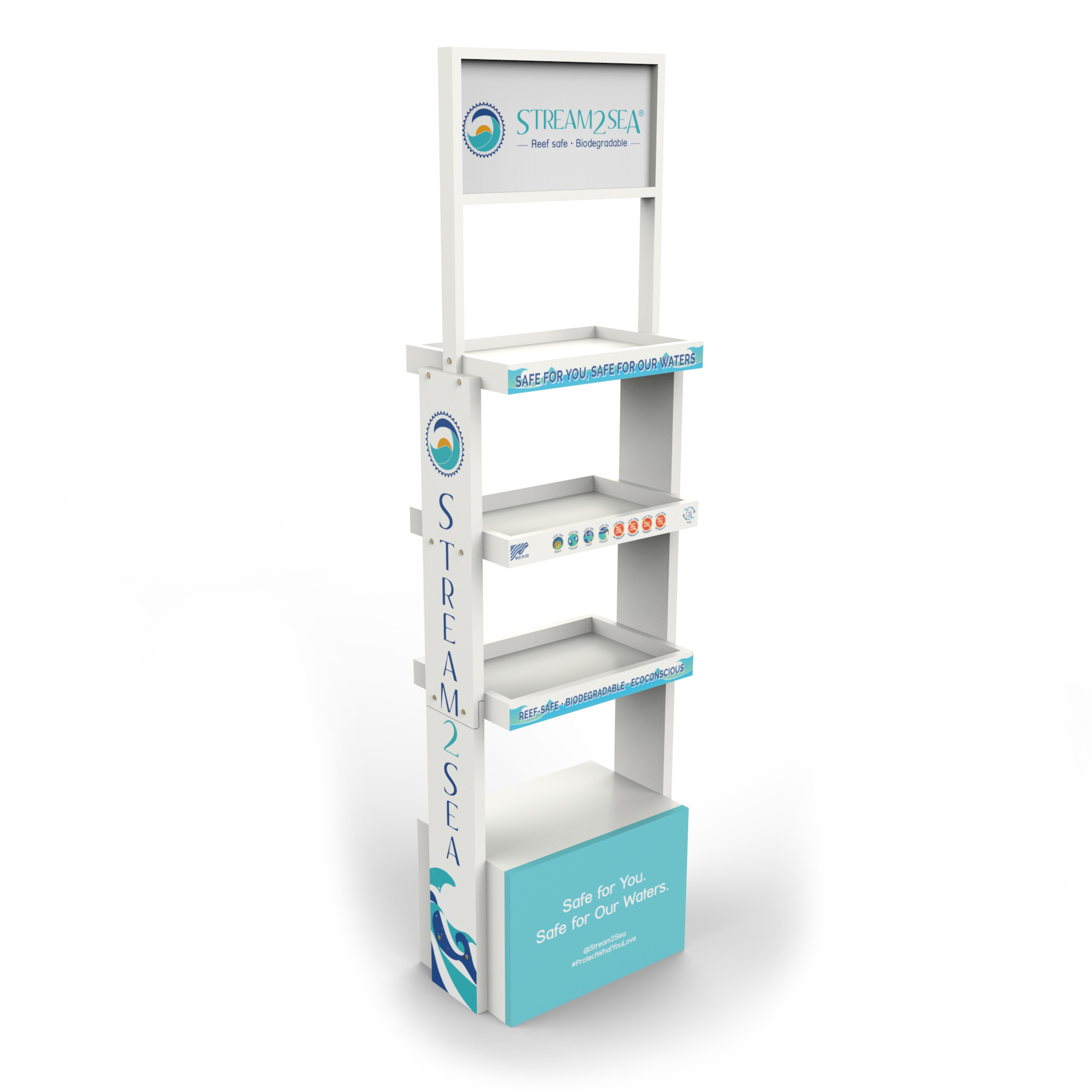 Hot Selling Cosmetic Store Display Stand Skin Care Display Rack With Custom Logo — view 4