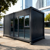 Maison conteneur pliable en Z durable de 20 pieds avec structure en acier thermolaqué, isolation en laine de roche A1, maison mobile préfabriquée en kit