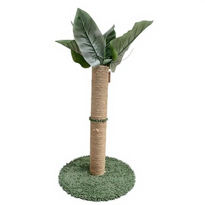 Structure d'escalade pour chat en bois naturel, style classique, facile à assembler, avec emballage en carton, cadeau idéal pour animaux de compagnie - Product Image 2