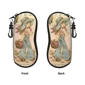 Custom Black Print Neoprene Glasses Bag With Belt Clip for Wedding Favors - Product Image 3