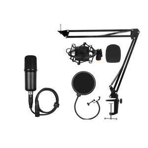 Microphone à condensateur XLR de bureau pour podcasting avec alimentation fantôme 48V pour les conférences et l'enregistrement en studio - Product Image 4