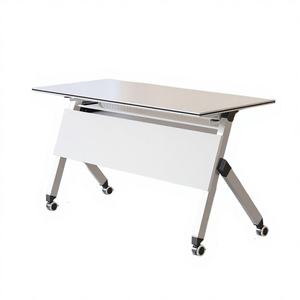 Table pliante en panneaux de <span class=keywords><strong>bois</strong></span> au design moderne pour salles de réunion, salles de formation, écoles - Mobile et démontable - Product Image 1