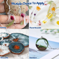 2 pièces de résine époxy et de durcisseur cristal clair pour les arts tasse sous-verre et époxy artisanat bijoux pendentif ab colle kit complet ensemble