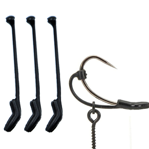 Selco chine 10 pièces accessoires de pêche à la <span class=keywords><strong>carpe</strong></span> crochets en caoutchouc <span class=keywords><strong>D</strong></span> <span class=keywords><strong>Rig</strong></span> Kickers ligne aligneurs manchon - Product Image 6