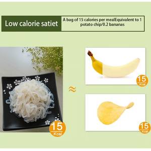 Halal 0 azúcar sin grasa sin <span class=keywords><strong>gluten</strong></span> sin pigmento perder peso comida reemplazo Shirataki fideos Konjac Fettuccine fideos - Product Image 4
