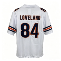 Jahitan Berkualitas Terbaik Dapat Disesuaikan # 18 WILLIAMS # 15 ODUNZE # 34 PAYTON # 84 LOVELAND  Jersey Sepak Bola Amerika