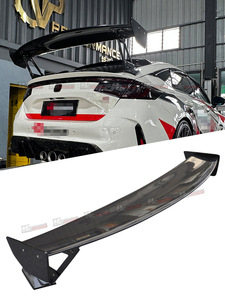 อะไหล่เปลี่ยนตัวถังรถยนต์ คาร์บอนไฟเบอร์สีดำ สไตล์ R ปีกหลัง สำหรับ Civic Type-R Fl5 Hatchback ปี 2022-2023 - Product Image 2