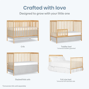 Liquidation 2026 : <span class=keywords><strong>Lit</strong></span> bébé en bois de pin massif, simple, modulable et multifonctionnel pour nouveau-nés et enfants - Vente en gros transfrontalière - Product Image 3