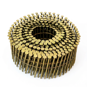 Clavos de bobina de alambre de 2 pulgadas para construcción, fabricación de palés con opciones de tornillo/mango liso/anillo y cabeza a cuadros, los mejores precios - Product Image 1