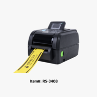 Imprimante à ruban USB RS3408 600 DPI de haute qualité pour bracelets événementiels en satin, usage commercial, décoration de cadeaux, garantie 1 an