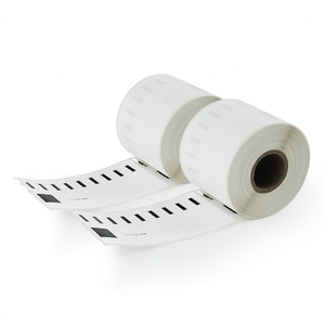 Échantillon gratuit d'étiquettes thermiques directes 4x6 compatibles, autocollants perforés, papier pour imprimante DYMO 4xl - Product Image 2