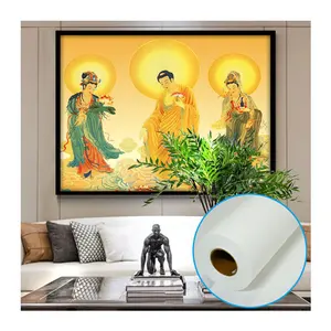 Kanvas kosong seni dinding abstrak Buddha kanvas lukisan dan cetakan ruang tamu rumah patung lukisan dekoratif