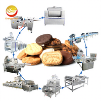 Ligne de production industrielle automatique continue de biscuits digestifs, de biscuits à la crème, de fabrication de biscuits, de cuisson, machine à faire des bretzels