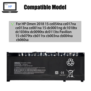 Paquete de batería de litio de alta calidad 15,4 V 70.07Wh SR04XL para portátil para <span class=keywords><strong>HP</strong></span> Omen <span class=keywords><strong>2018</strong></span> para <span class=keywords><strong>HP</strong></span> Pavilion Power 15-CB000 Series - Product Image 4
