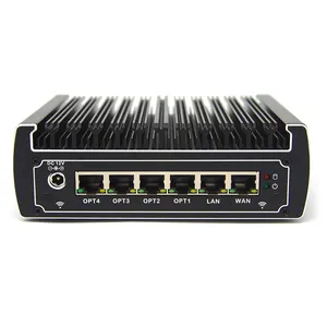 6 Ethernet แผงวงจรมินิพีซี,Lan Fanless Pfsense เมนบอร์ด Skylake Core I3 7020u/I5 7200u Ddr4 Ram Aes-Ni Linux Server Firew