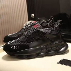 Chaussures de créateur de haute qualité, mode homme et femme, baskets Versache Chain Reaction, tenues décontractées, chaussures de sport de luxe, chaussures de marche - Product Image 1
