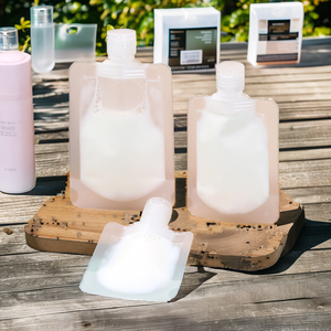 Bolsas de Plástico PE de Grado Alimenticio con Boquilla de Succión Pequeña, Duraderas, para Envasado de Cosméticos, Cremas Faciales, Pelucas, Cuidado de la Piel y Champú - Product Image 3