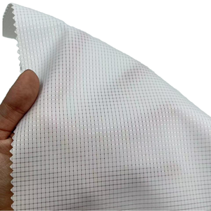 75D lỗ phong cách 0.25cm Ripstop 100% polyester T400 cơ khí căng vải cho thoáng khí thể thao T-Shirt - Product Image 1