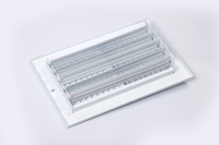 Grille de ventilation HVAC au design moderne, diffuseur d'air carré, système HVC 2SW1006, en acier, pour mur latéral, plafond, extérieur, bureau