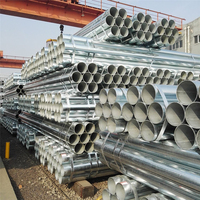 Tubería de Acero Galvanizado por Inmersión en Caliente de 2 Pulgadas, 4 Pulgadas, 40 mm, Técnica ERW, Longitud de 6 m, Servicio de Soldadura para Estructuras de la Industria de la Construcción