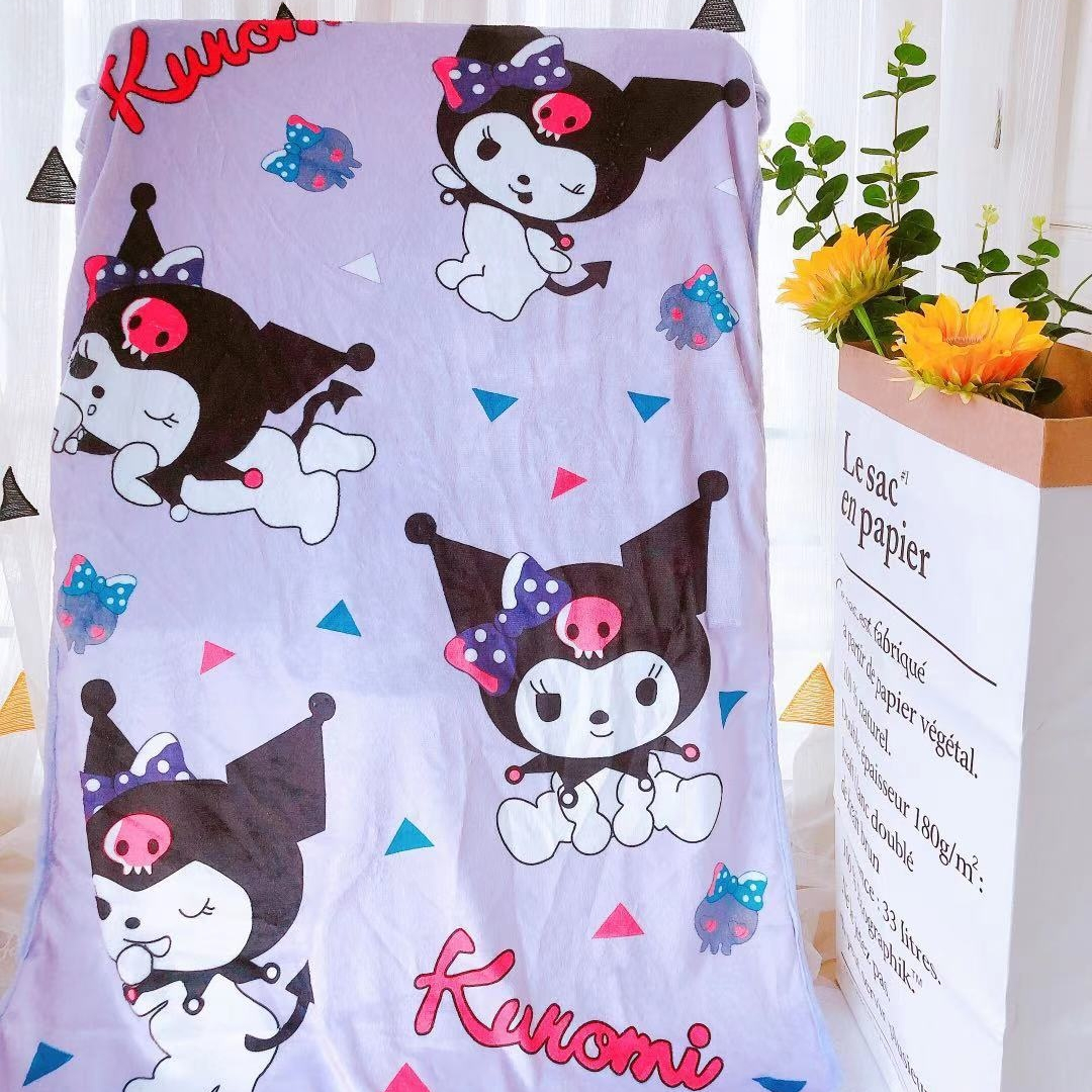 Милое фланелевое одеяло Sanrio с рисунком hello kitty, детское одеяло для сна, кондиционер, покрывало для комнаты, двустороннее покрывало для дивана