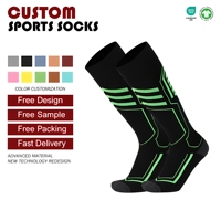 Chaussettes thermiques d'extérieur pour le ski et la randonnée Chaussettes de sport antidérapantes pour adultes et enfants 100% coton Saison d'hiver