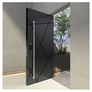 Villa Porte de sécurité en acier au design moderne Porte d'entrée en acier personnalisée Porte en acier de haute qualité pour <span class=keywords><strong>pivot</strong></span> principal - Product Image 3
