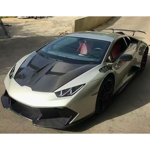 New Carbon Fiber Huracan 2014-2023 Car Modification Upgrade V Style Body Kit Front/Rear Bumper Lip Rear Spoiler for - Product Image 1