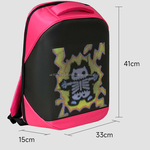 Sac à dos à écran LED P3.5 haute luminosité, sac à dos à affichage modifiable, grand espace, sac d'école imperméable, sac à dos pour étudiants, sac à dos de cyclisme - Product Image 6