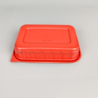 Récipient de fast-food jetable en plastique OEM/ODM PP Boîte à lunch à micro-ondes avec couvercle Récipient alimentaire