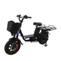 Vélo Électrique Hybride Sans Balais 48V Big Shark S pour Adultes, 21 Vitesses, Freins à Disque, Conception Robuste pour Livraisons Rapides de Repas (Vente en Gros)