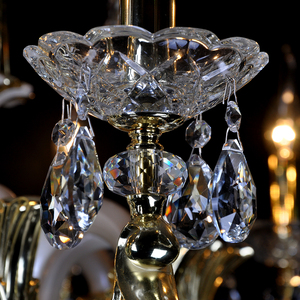 โคมไฟระย้าสแตนเลสหรูหราสำหรับโรงแรม ตกแต่งด้วยโคมไฟห้อยแบบสั่งทำพิเศษ ประหยัดพลังงาน รับประกัน 10 ปี - Product Image 5