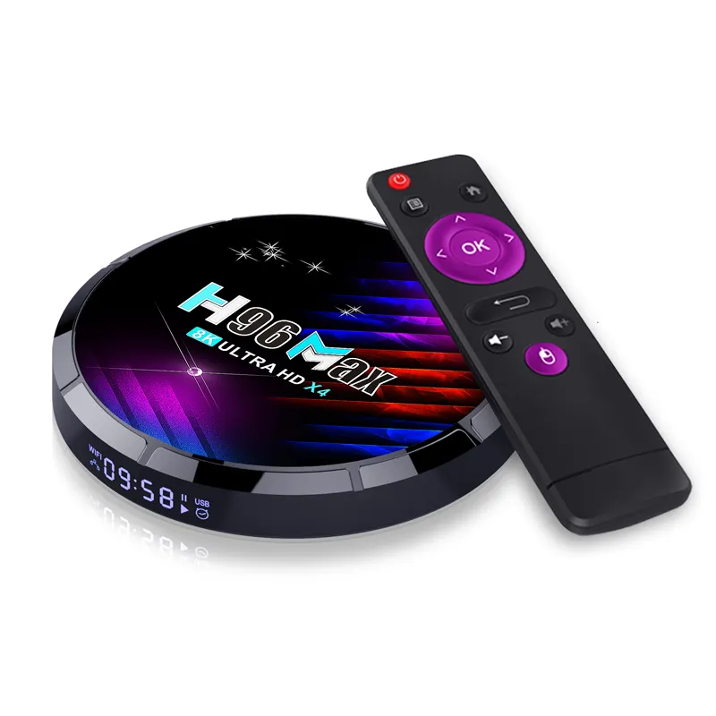 Mô hình mới 8K hộp thông minh H96 Max X4 Set Top Box Android 11.0 Amlogic s905x4 đa ngôn ngữ 8K TV Box