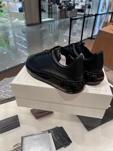 Chaussures de marche noires minimalistes et élégantes, chaussures pour hommes de marque de haute qualité et luxueuses, en cuir véritable à semelle épaisse - Product Image 4