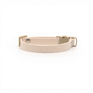 Hochwertiges, umweltfreundliches Hundehalsband aus Stoff in verschiedenen Farben und Größen für große Hunde, verstellbares Haustierhalsband in heller Farbe - Product Image 1