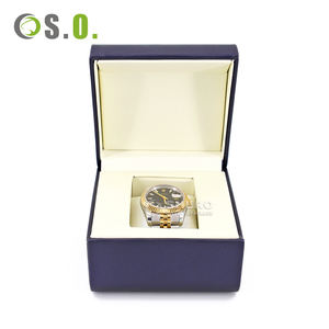 Boîte à montre en plastique imprimée de luxe haut de gamme, insert en satin de haute qualité, boîte de présentation de montre carrée avec logo personnalisé - Product Image 3