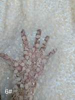 Allover Perlen-Pailletten-Strass-Spitzenstoff Taupe Braun Mehrfarbig für Haute Couture Abendkleider Roter Teppich